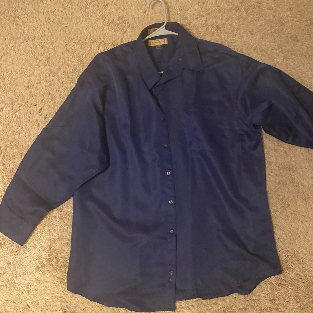 Vintage Polyester Button-Up Shirt
